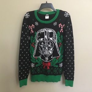 STAR WARS Darth Vadar Christmas holiday sweater S